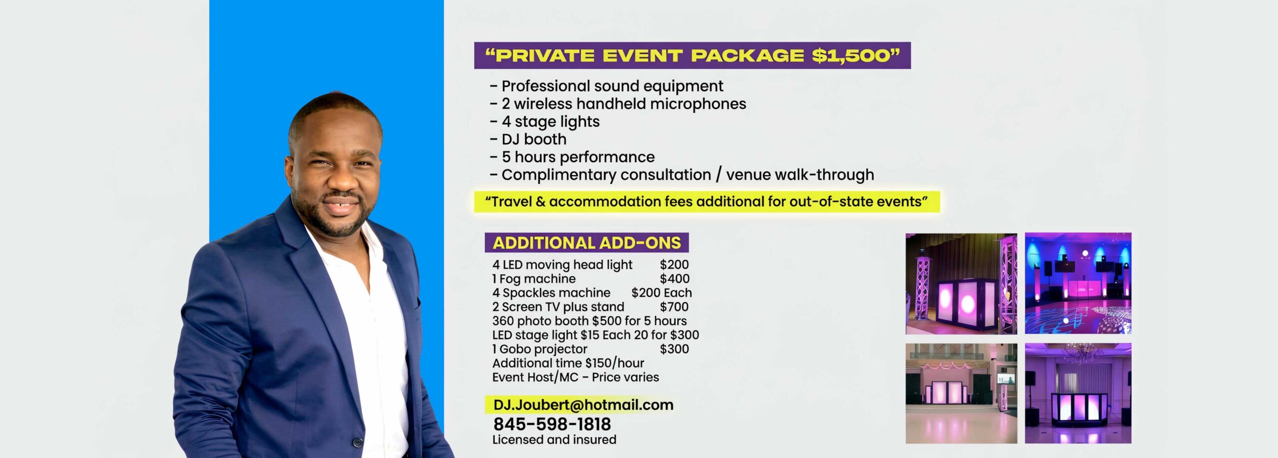 DJ Joubert Event Enhancements